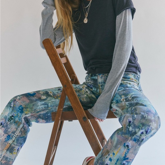 We the Free People Black Nova Sz XL Tee Shirt NWT - Picture 5 of 13